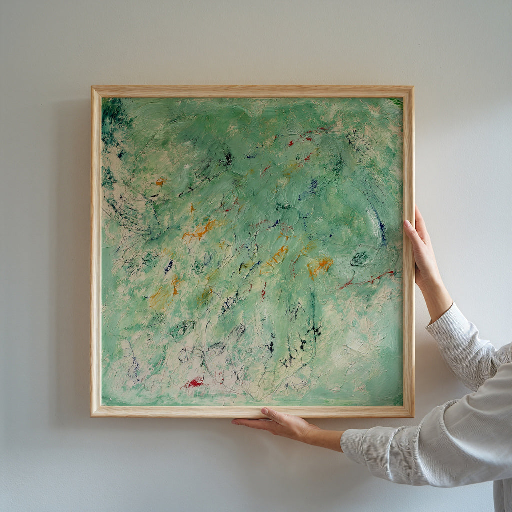 Sonia Tondkar Mintgrön Stillhet Poster – i rum 3