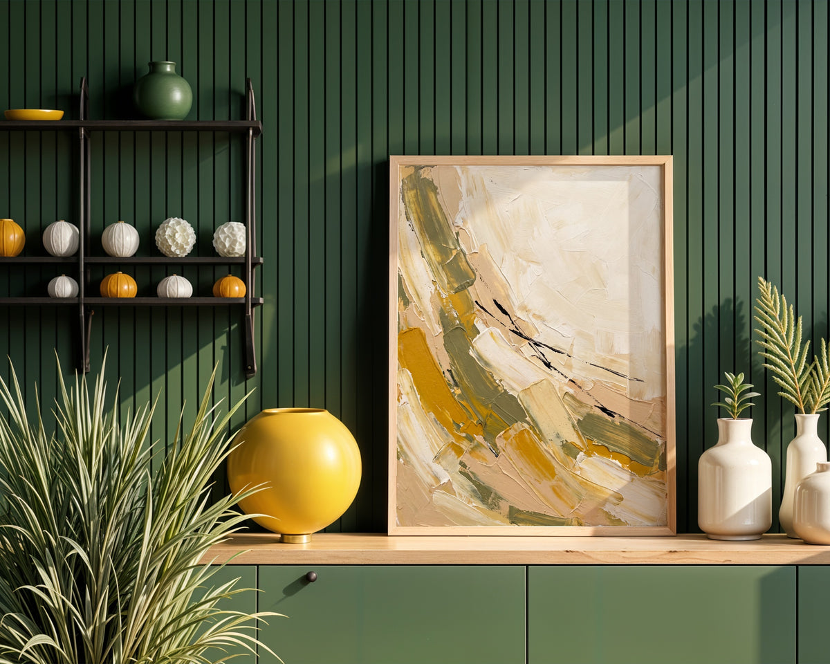 Ochre Meadow Poster – i rum 5