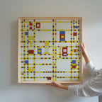 Piet Mondrian Broadway Boogie Woogie 1943 Poster – i rum 3