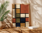 Piet Mondrian Composition in Terracotta Poster – i rum 5