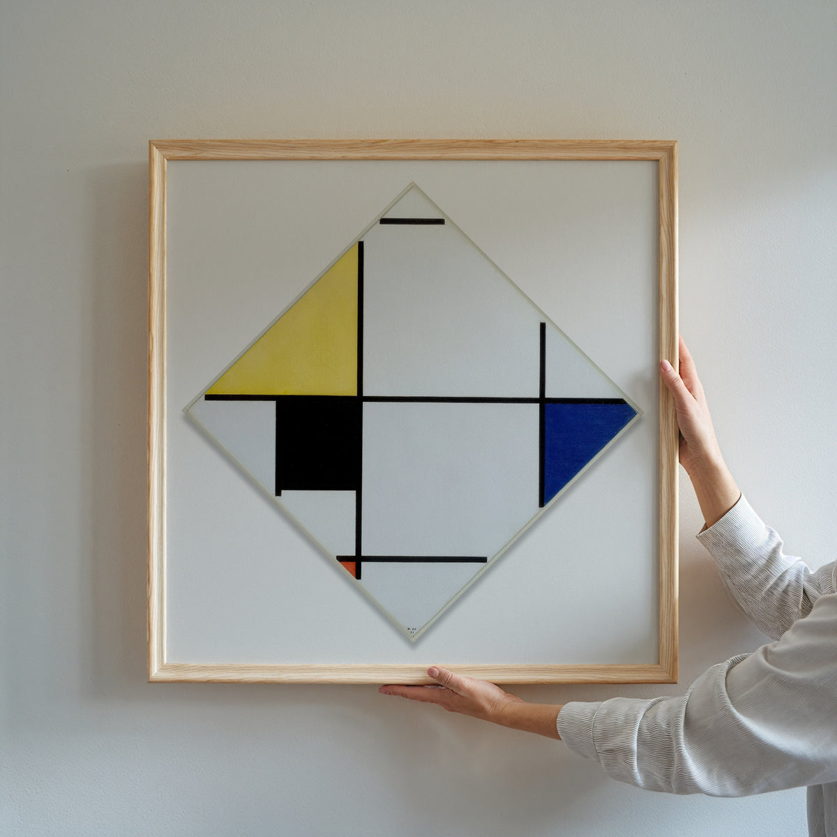 Piet Mondrian Lozenge Composition 1921 Poster – i rum 3