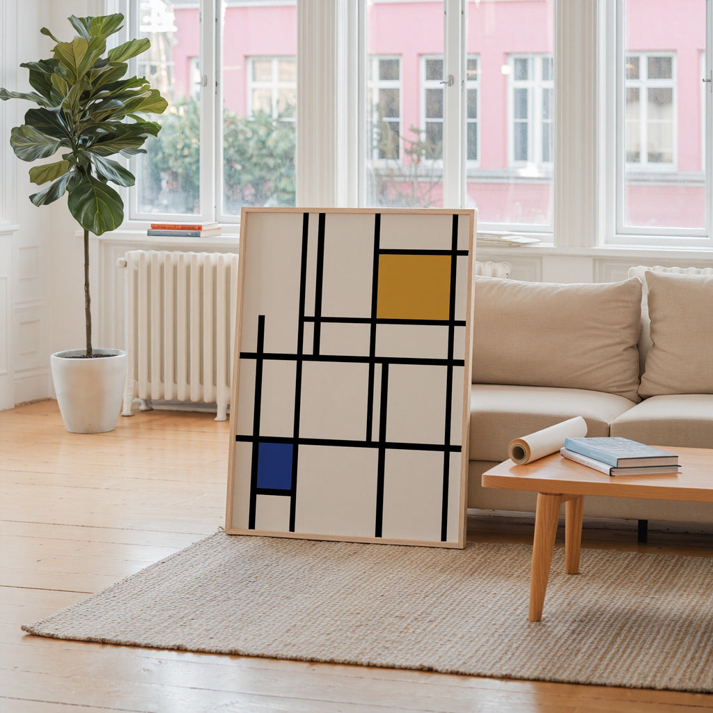 Piet Mondrian Quiet Composition Poster – i rum 5