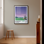 Hiroshi Nagai Lavender poster visualiserad på vägg – från Bozetto i hög kvalitet