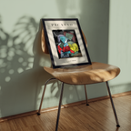 Mockup av Picasso Colorful Love affisch på vägg – köp enkelt hos Bozetto i hög kvalitet