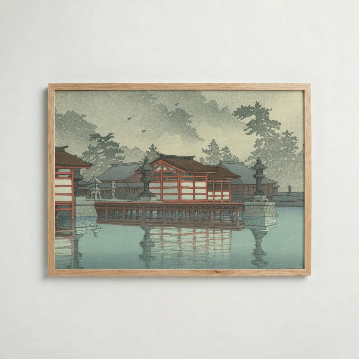 Hasui Kawase Miyajima in Mist 1947 Poster – ekram