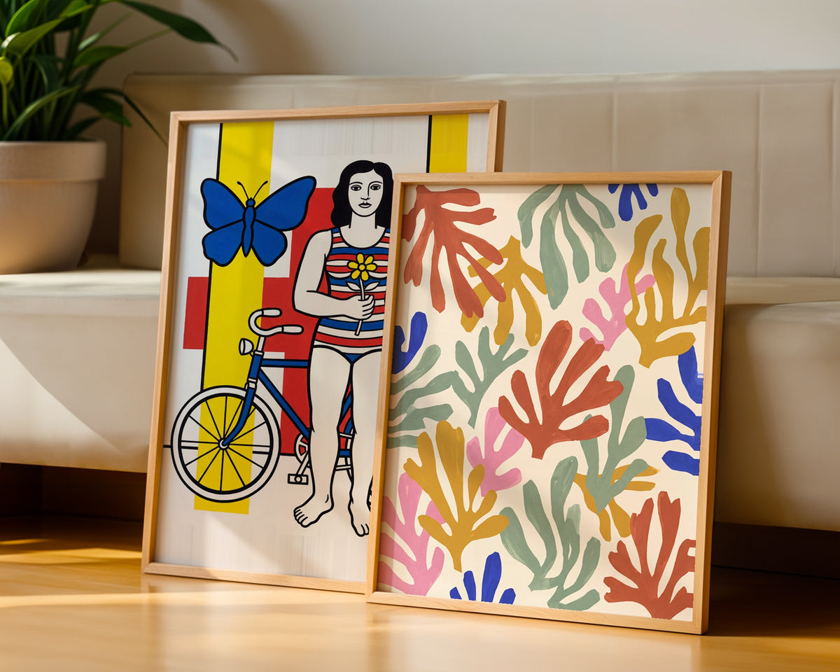 Henri Matisse Seaweed and Coral Poster – två posters i rum 1