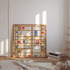 Piet Mondrian City Boogie Poster – i rum 4