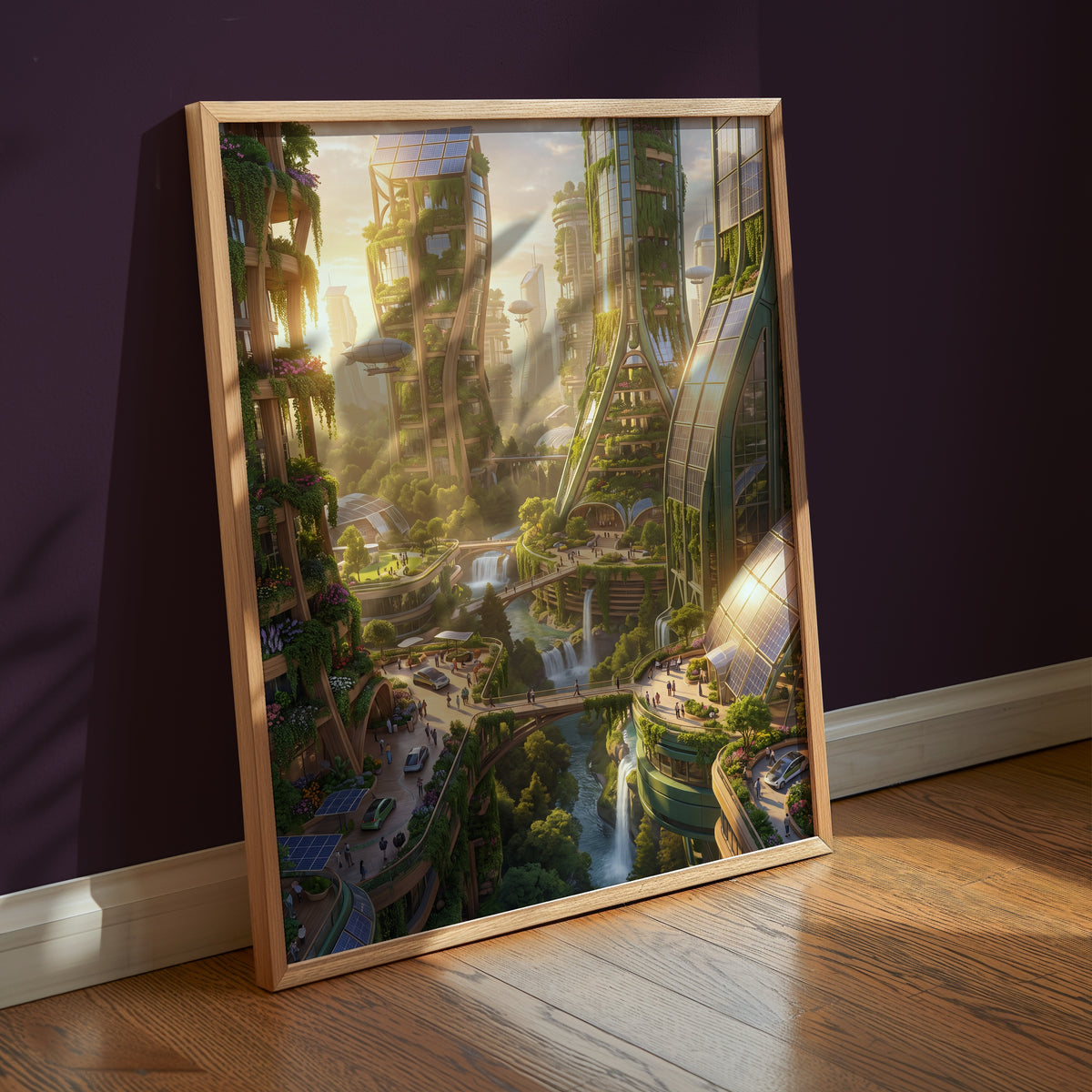 Solarpunk City Poster – i rum 5