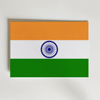 India National Flag Poster – modern konst och stilren konsttryck för hemmet hos Bozetto