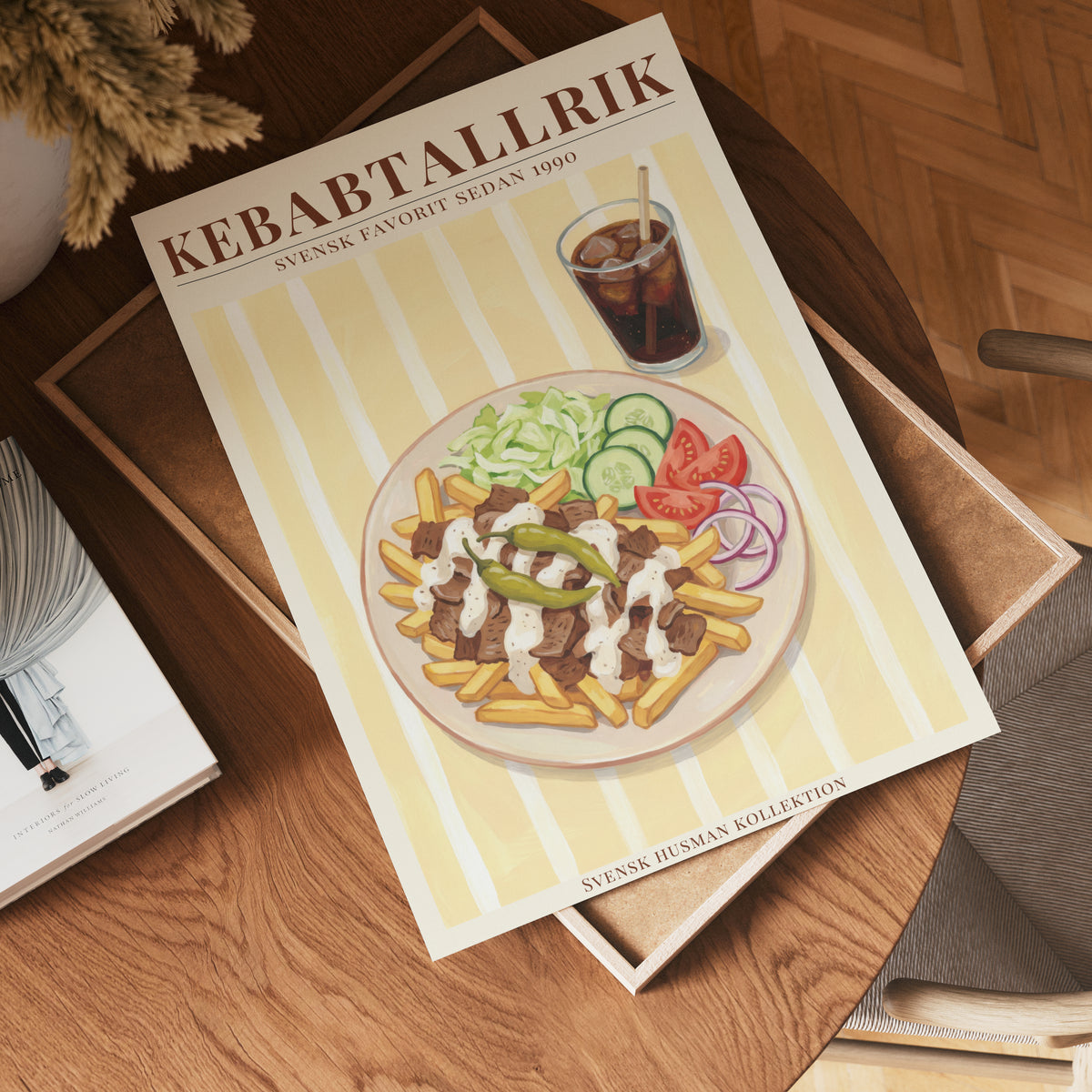 Kebabtallrik – Bozetto poster i hög kvalitet, perfekt för varje rum i hemmet i hög tryckkvalitet