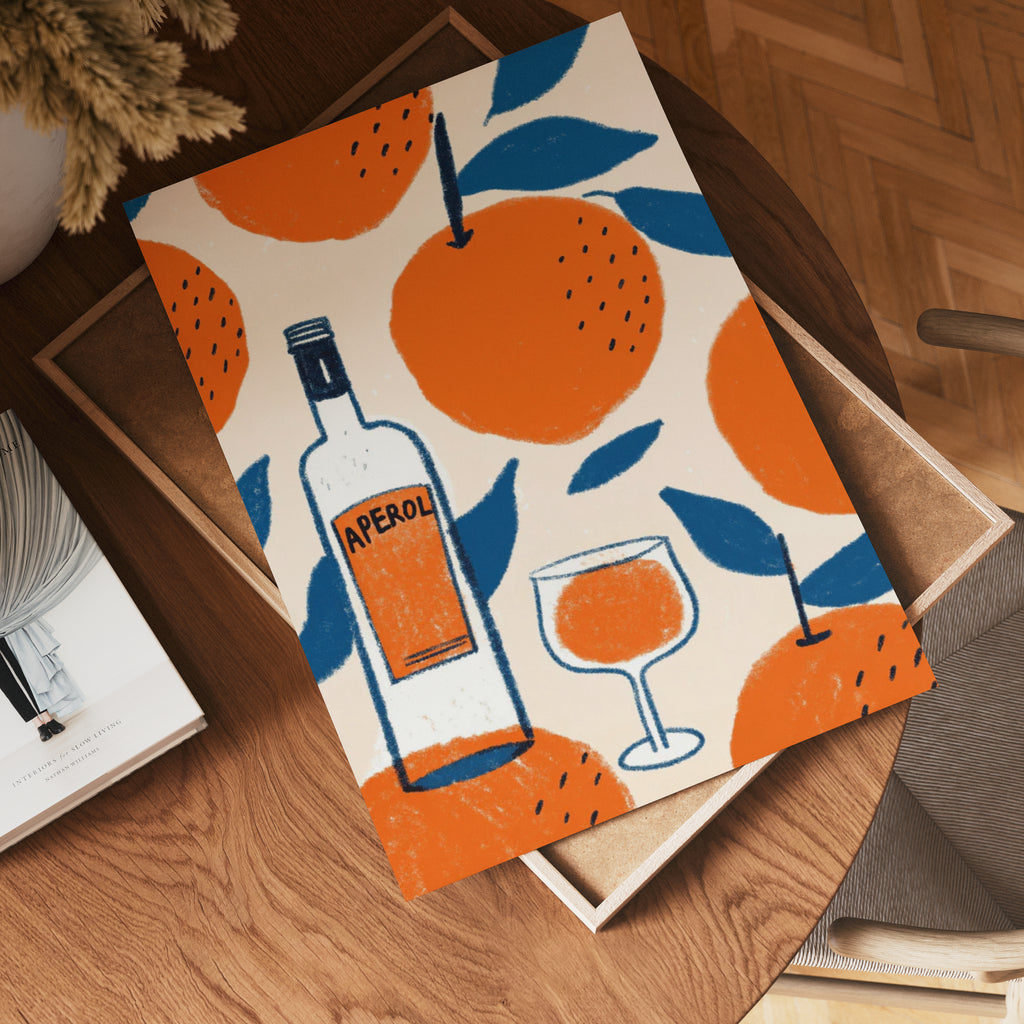 Aperol Spritz – affisch med snyggt motiv, köp enkelt hos Bozetto i flera storlekar