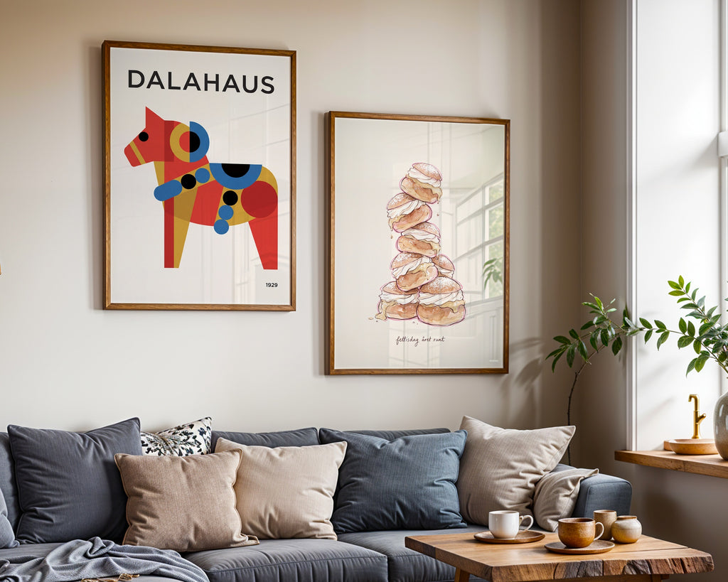 Dalahaus Poster – två posters i rum 2