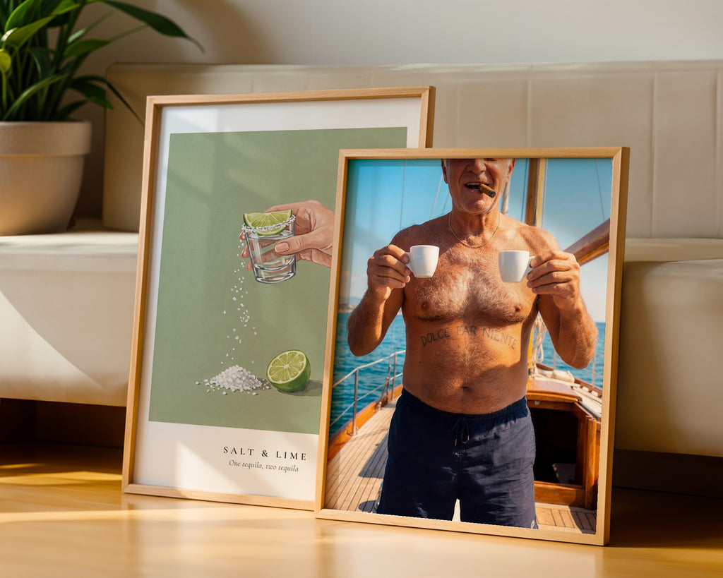 Dolce Far Niente Poster – två posters i rum 2