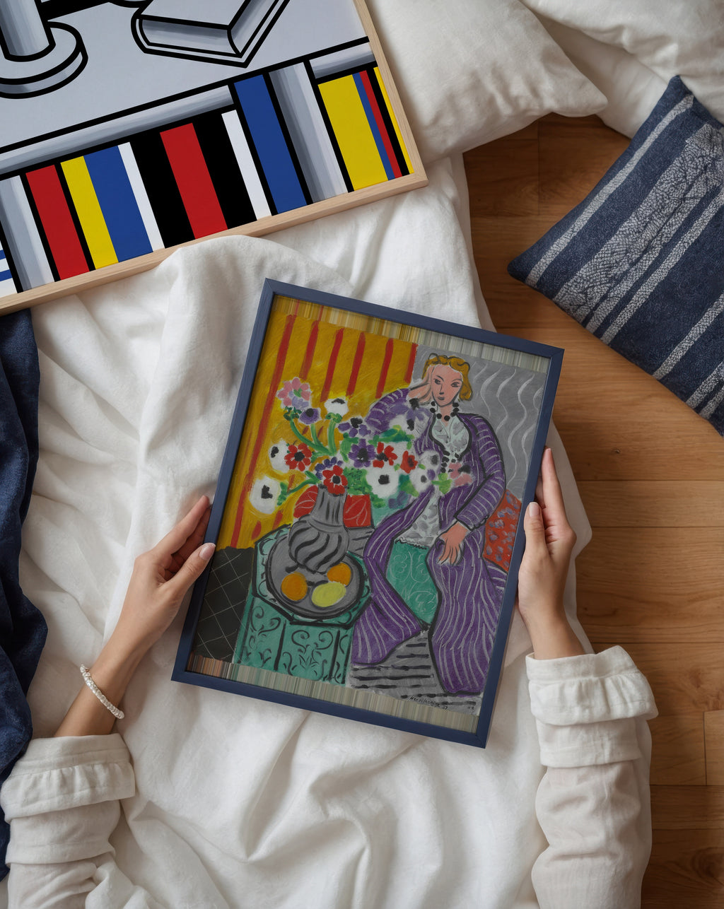 Henri Matisse Purple Robe and Anemones 1937 Poster – två posters i rum 2