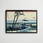 Katsushika Hokusai Ejiri in Suruga Province 1831 Poster – svart ram