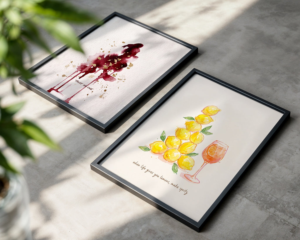 Make Spritz Poster – två posters i rum 2