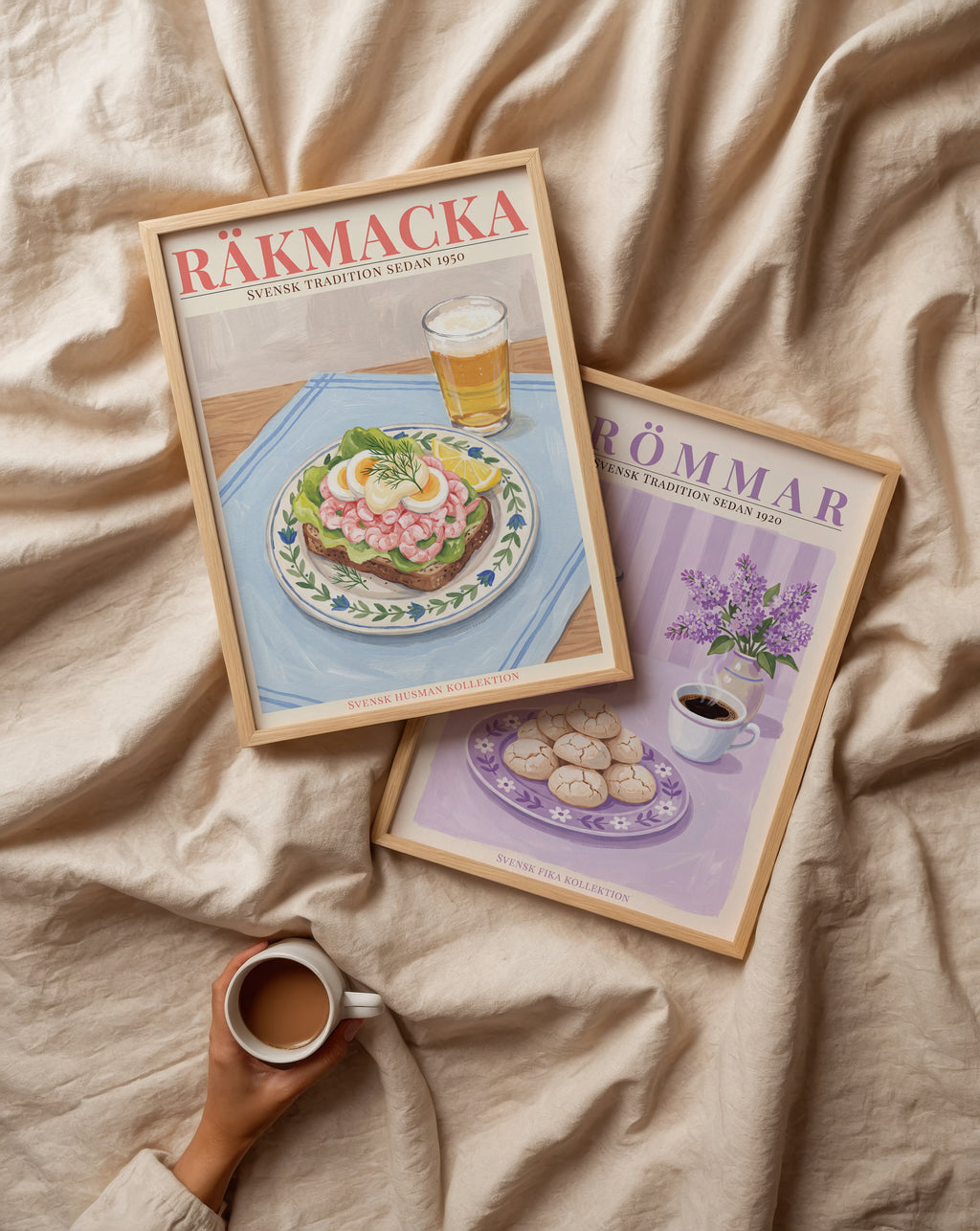 Räkmacka Poster – två posters i rum 3