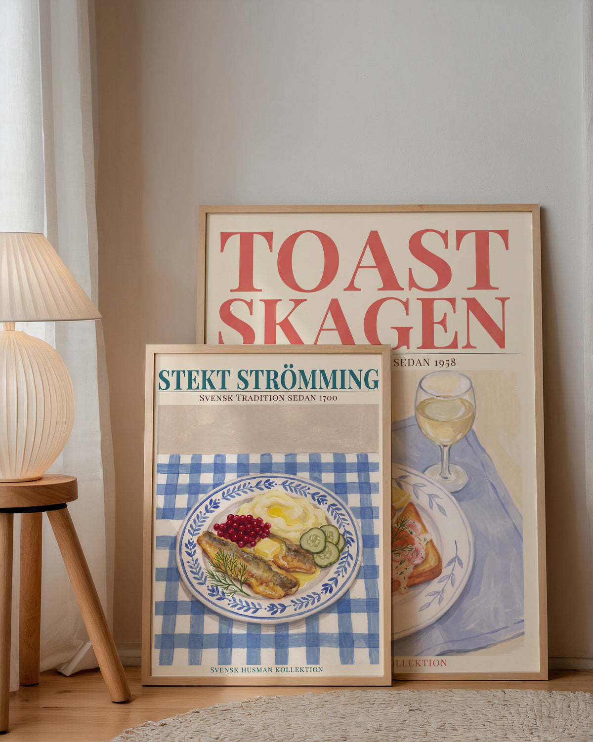 Stekt strömming Poster – två posters i rum 3