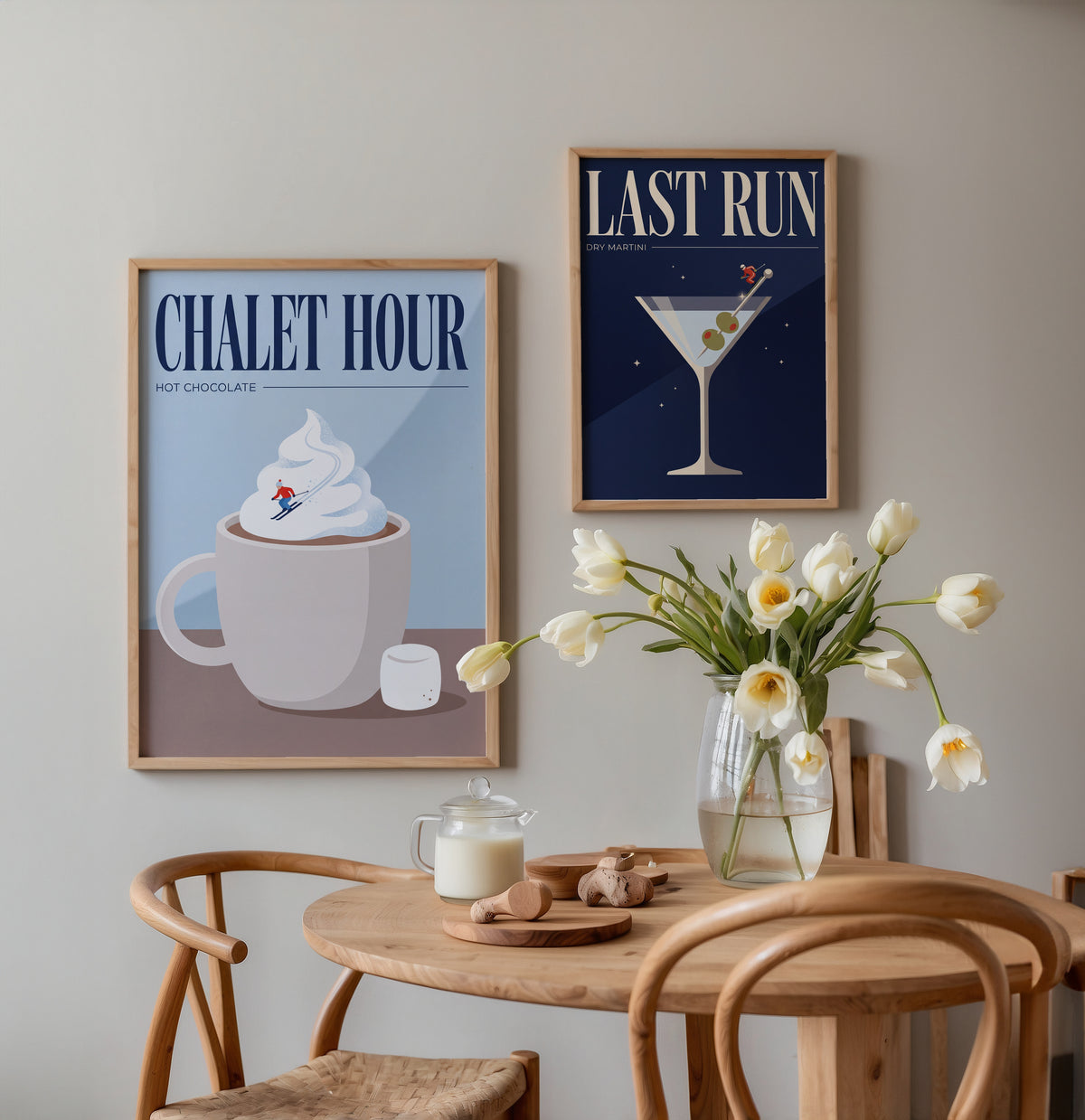 Whipped Cocoa Slope Poster – två posters i rum 2