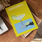 Margarita Cocktail poster visad rakt fram – Bozetto affisch i hög tryckkvalitet i hög tryckkvalitet