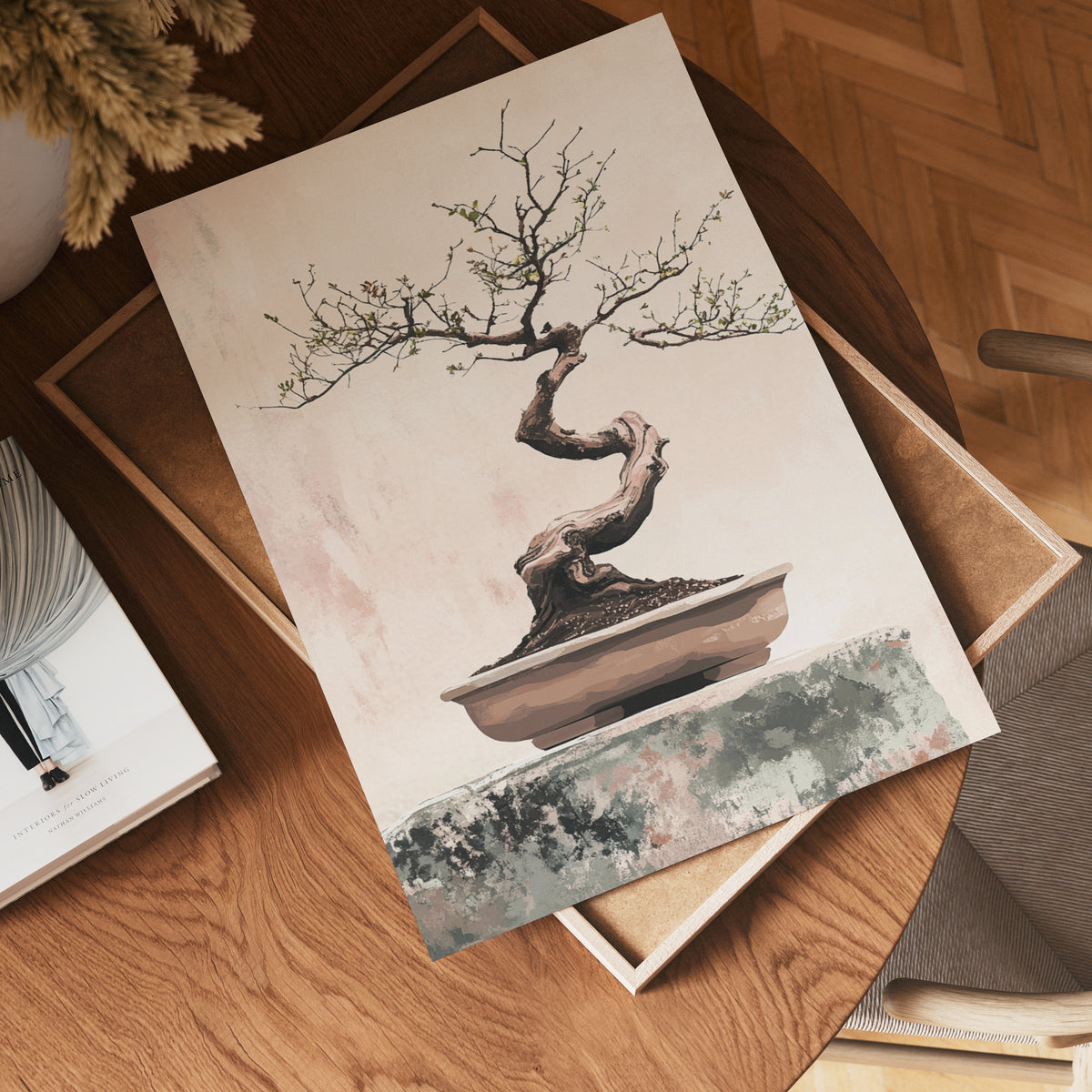 Silent Bonsai Balance poster visad rakt fram – Bozetto affisch i hög tryckkvalitet