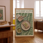 Leverpastej poster i stilrent hem med modern inredning – köp enkelt hos Bozetto i hög kvalitet