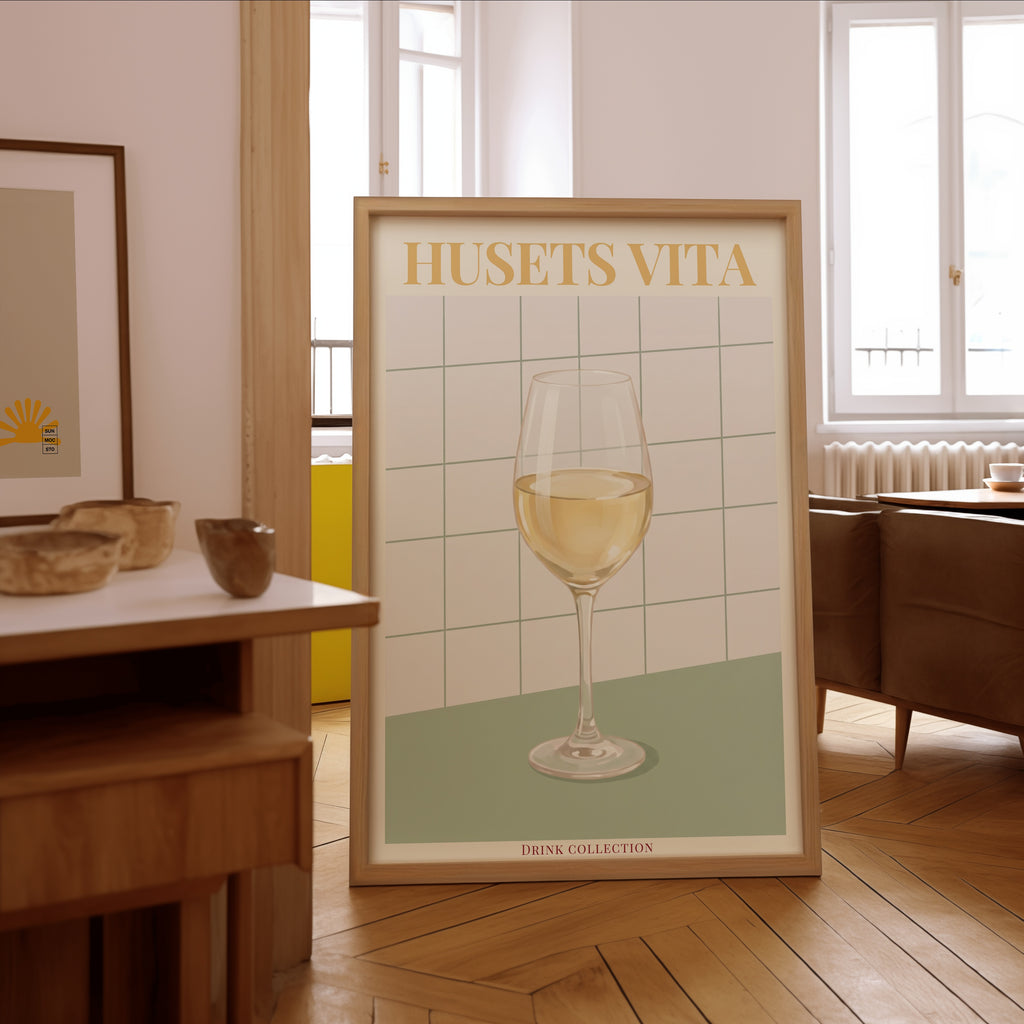 Husets Vita poster i stilrent hem med modern inredning – köp enkelt hos Bozetto i hög kvalitet