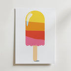 Tropical Ice Cream – stilfullt konsttryck från Bozetto, tryckt på matt finpapper
