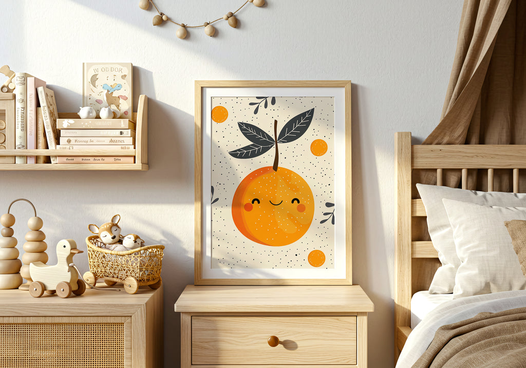 Cheerful Orange – affisch med snyggt motiv, köp enkelt hos Bozetto i flera storlekar