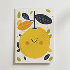 Happy Lemon – stilfullt konsttryck från Bozetto, tryckt på matt finpapper i hög tryckkvalitet