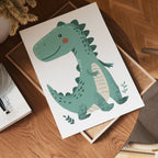 Smiling Dino – affisch med snyggt motiv, köp enkelt hos Bozetto i flera storlekar