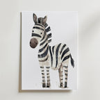 Happy Zebra – stilfullt konsttryck från Bozetto, tryckt på matt finpapper i hög tryckkvalitet