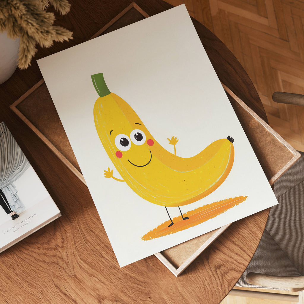 Happy Banana – affisch med snyggt motiv, köp enkelt hos Bozetto i flera storlekar
