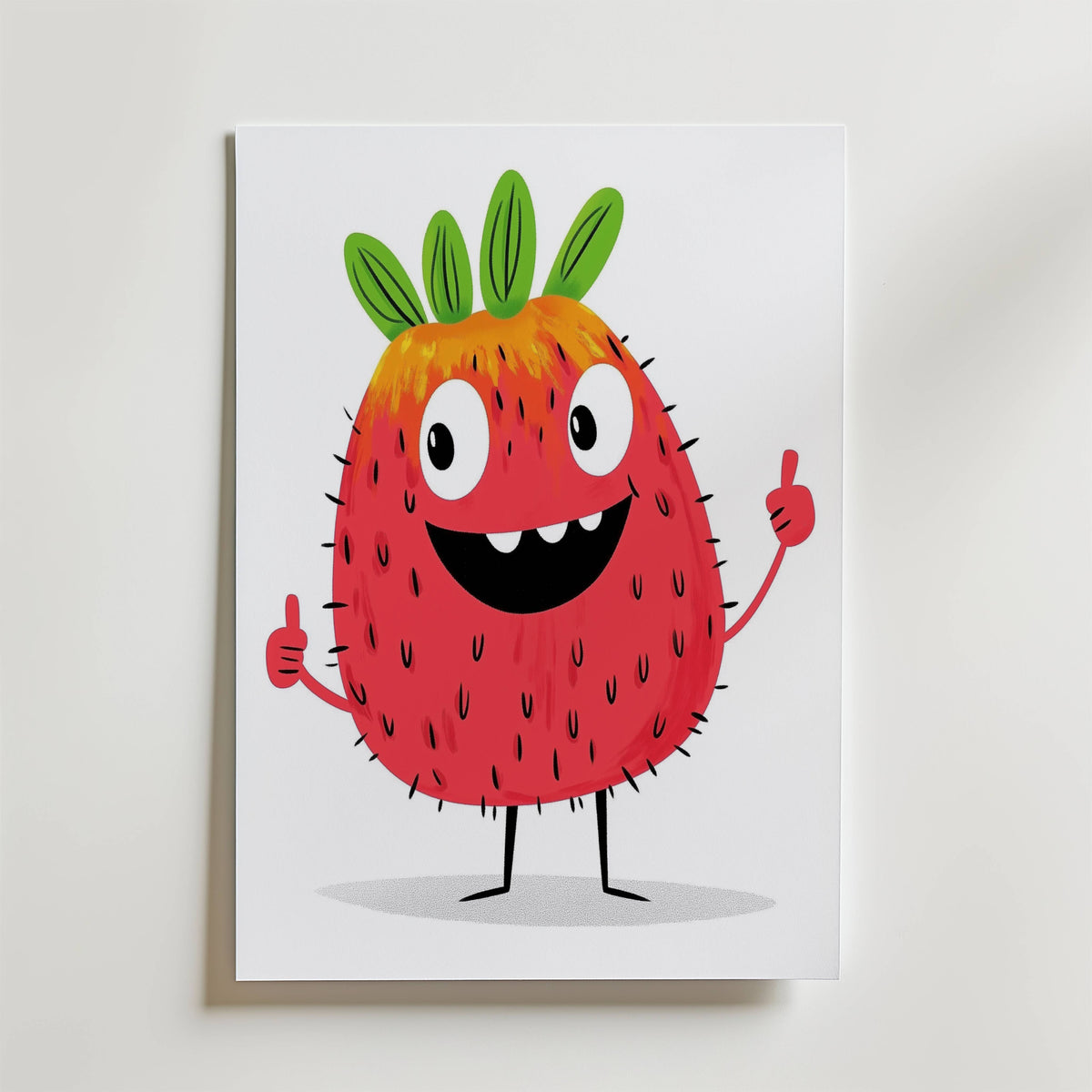 Berry Buddy – stilfullt konsttryck från Bozetto, tryckt på matt finpapper i hög tryckkvalitet