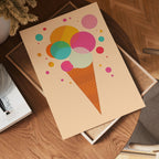 Bubble Ice Cream poster visad rakt fram – Bozetto affisch i hög tryckkvalitet i hög tryckkvalitet