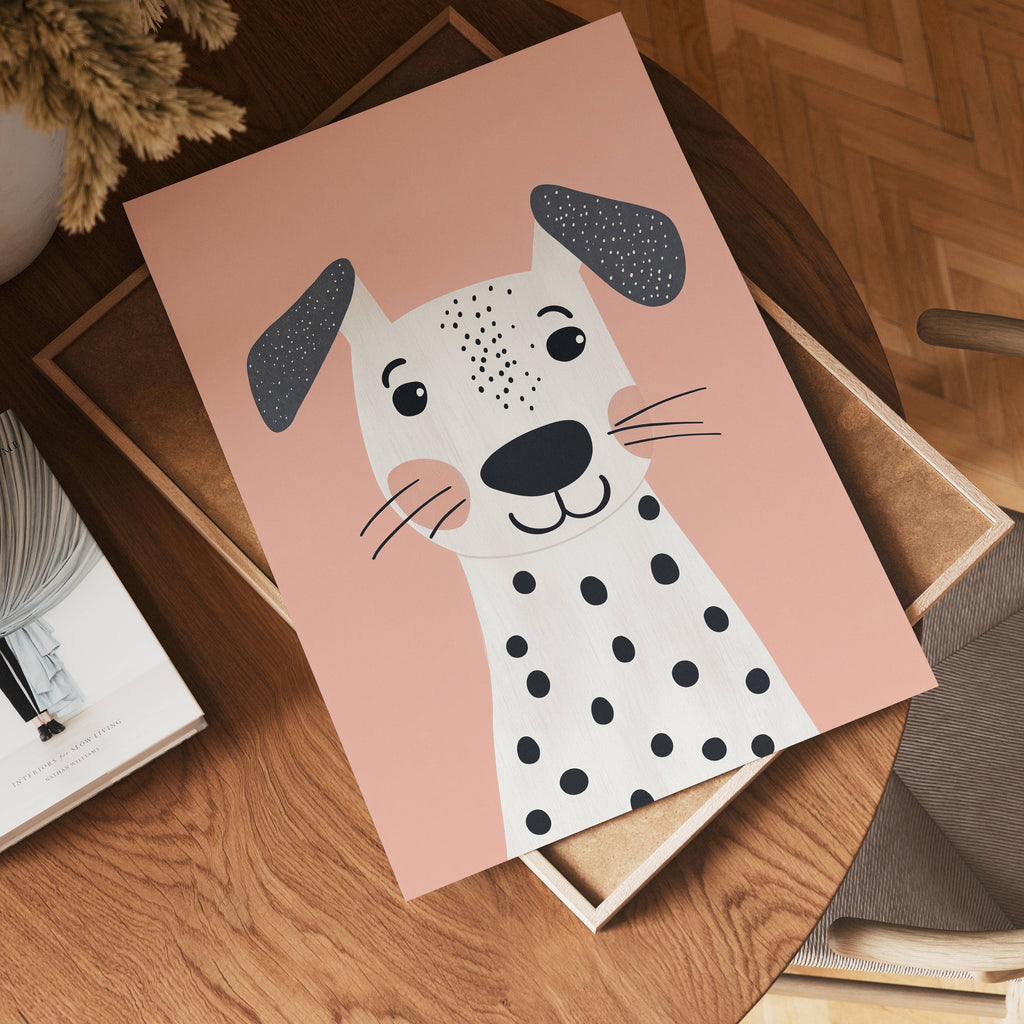 Happy Pup poster visad rakt fram – Bozetto affisch i hög tryckkvalitet i hög tryckkvalitet