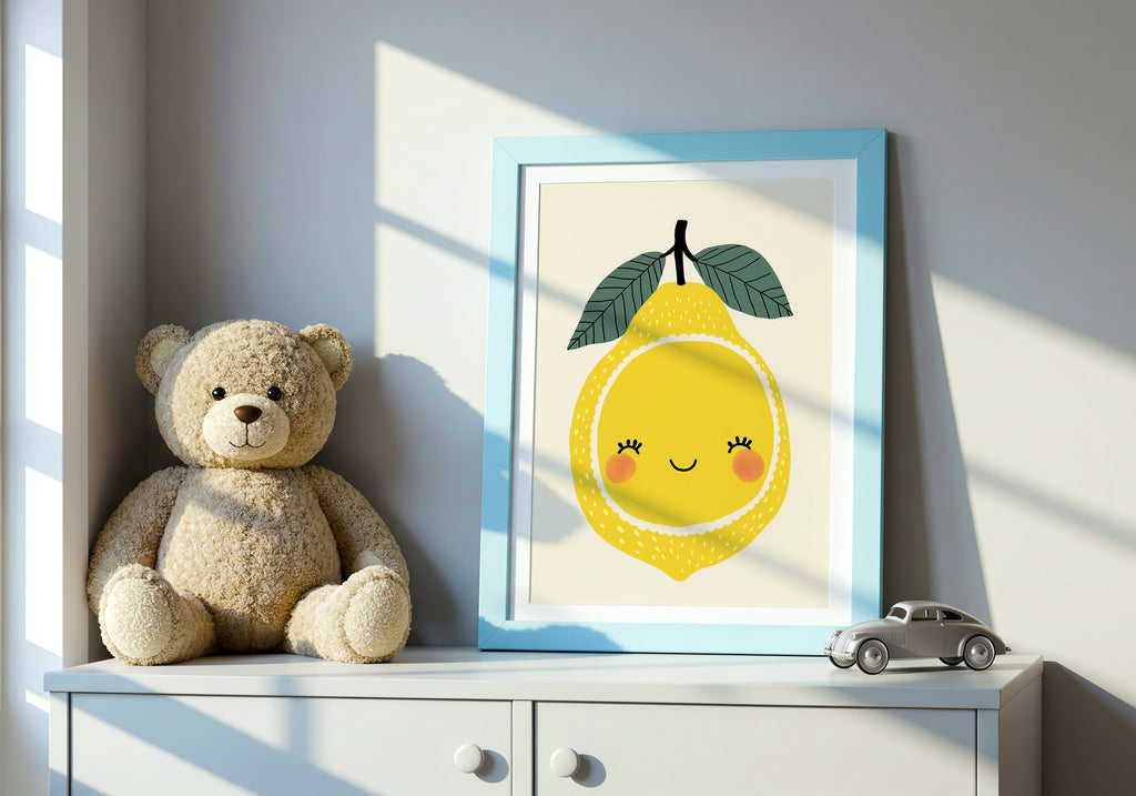 Smiling Lemon – affisch med snyggt motiv, köp enkelt hos Bozetto i flera storlekar
