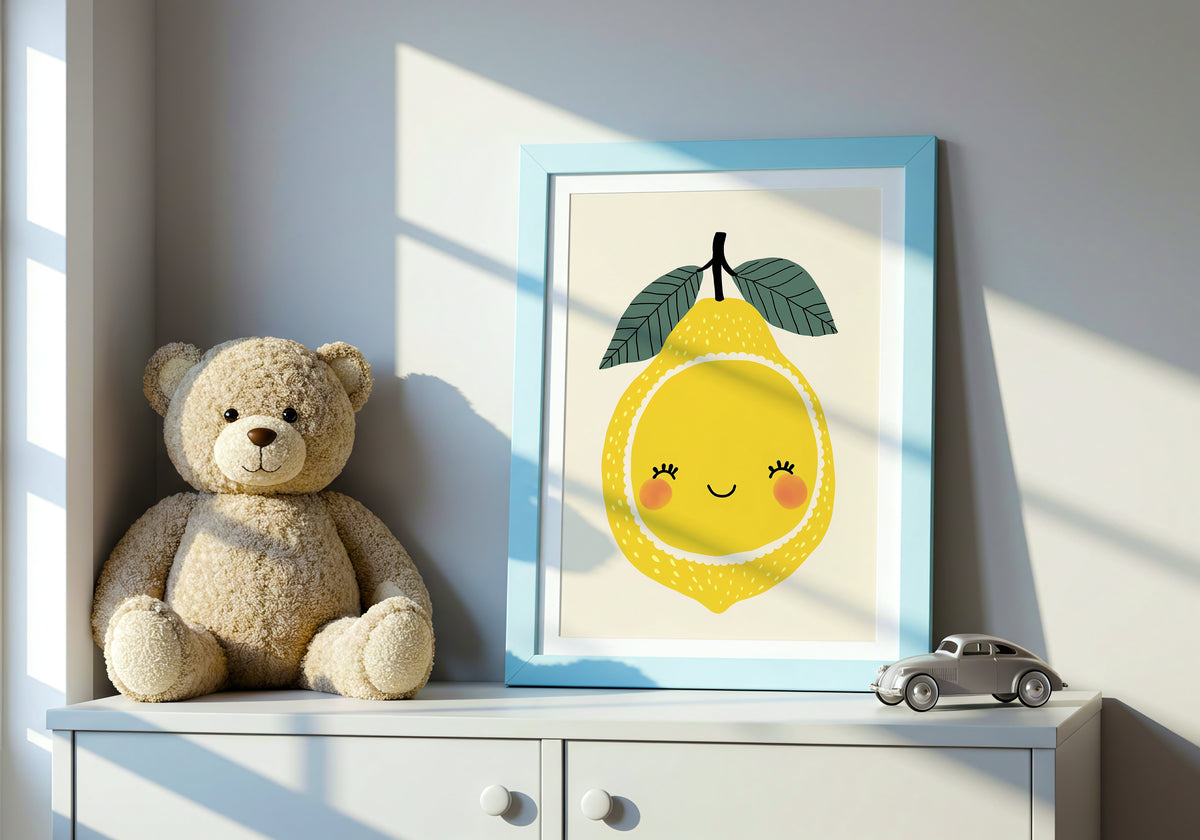 Smiling Lemon – affisch med snyggt motiv, köp enkelt hos Bozetto i flera storlekar