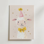 Party Sheep – stilfullt konsttryck från Bozetto, tryckt på matt finpapper i hög tryckkvalitet