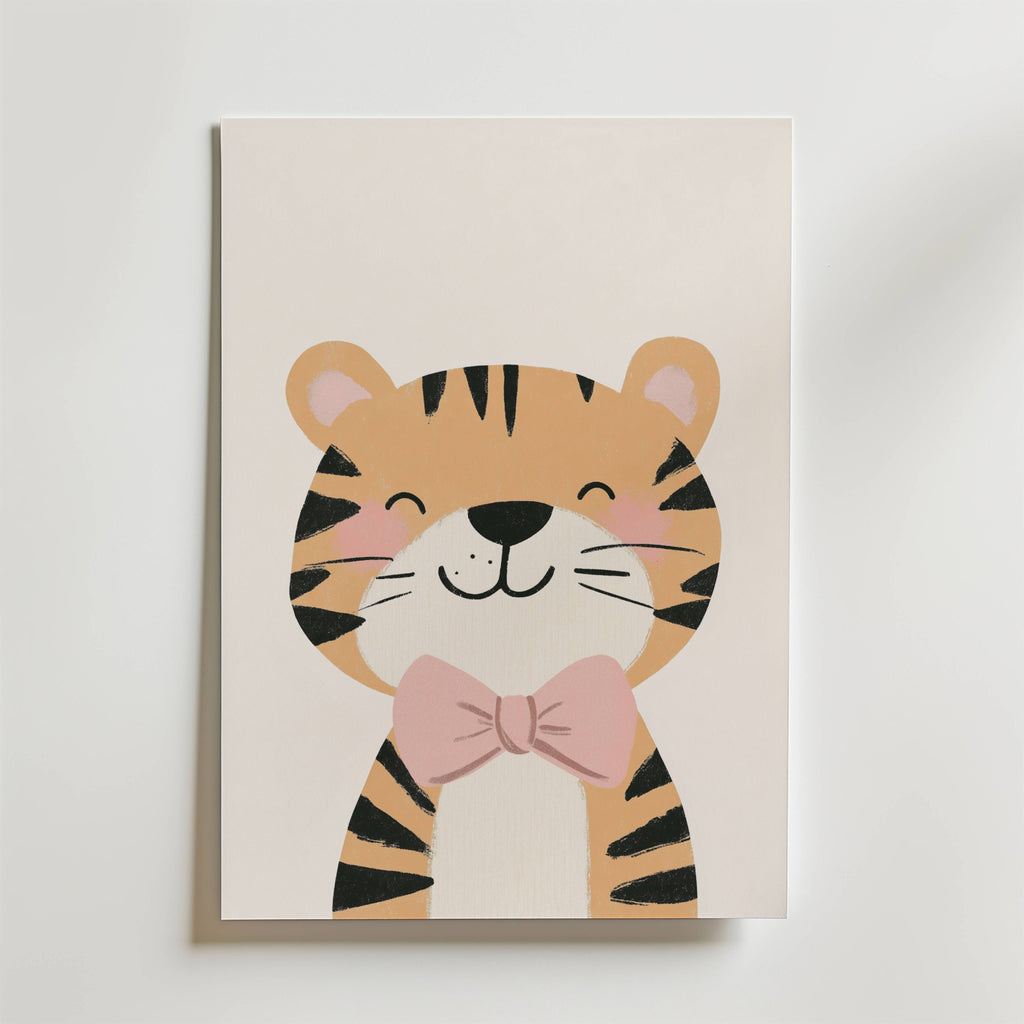 Cute Tiger – stilfullt konsttryck från Bozetto, tryckt på matt finpapper i hög tryckkvalitet