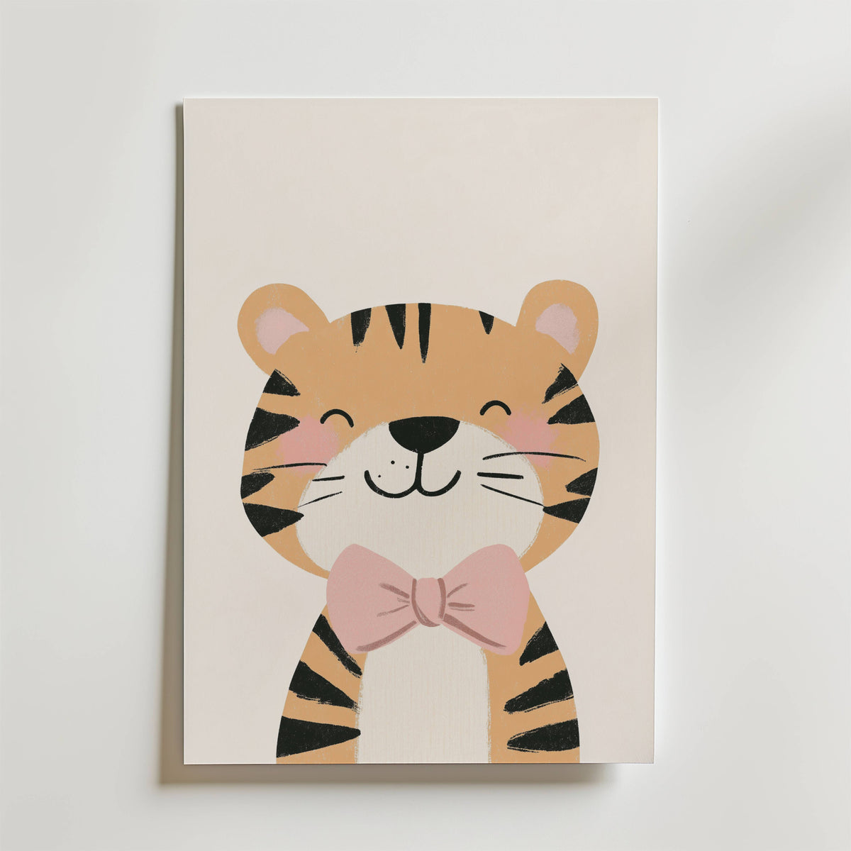 Cute Tiger – stilfullt konsttryck från Bozetto, tryckt på matt finpapper i hög tryckkvalitet