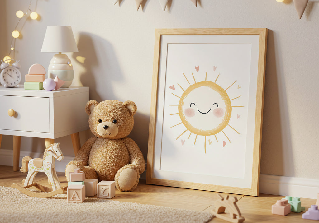 Smiling Sun – affisch med snyggt motiv, köp enkelt hos Bozetto i flera storlekar
