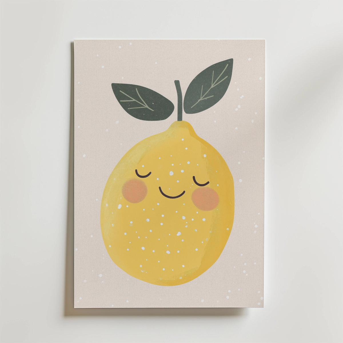 Sleepy Lemon – stilfullt konsttryck från Bozetto, tryckt på matt finpapper i hög tryckkvalitet
