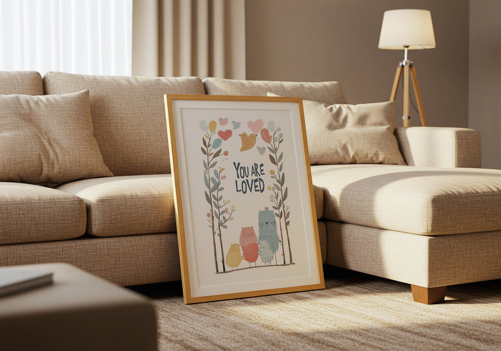 You Are Loved poster visad rakt fram – Bozetto affisch i hög tryckkvalitet i hög tryckkvalitet