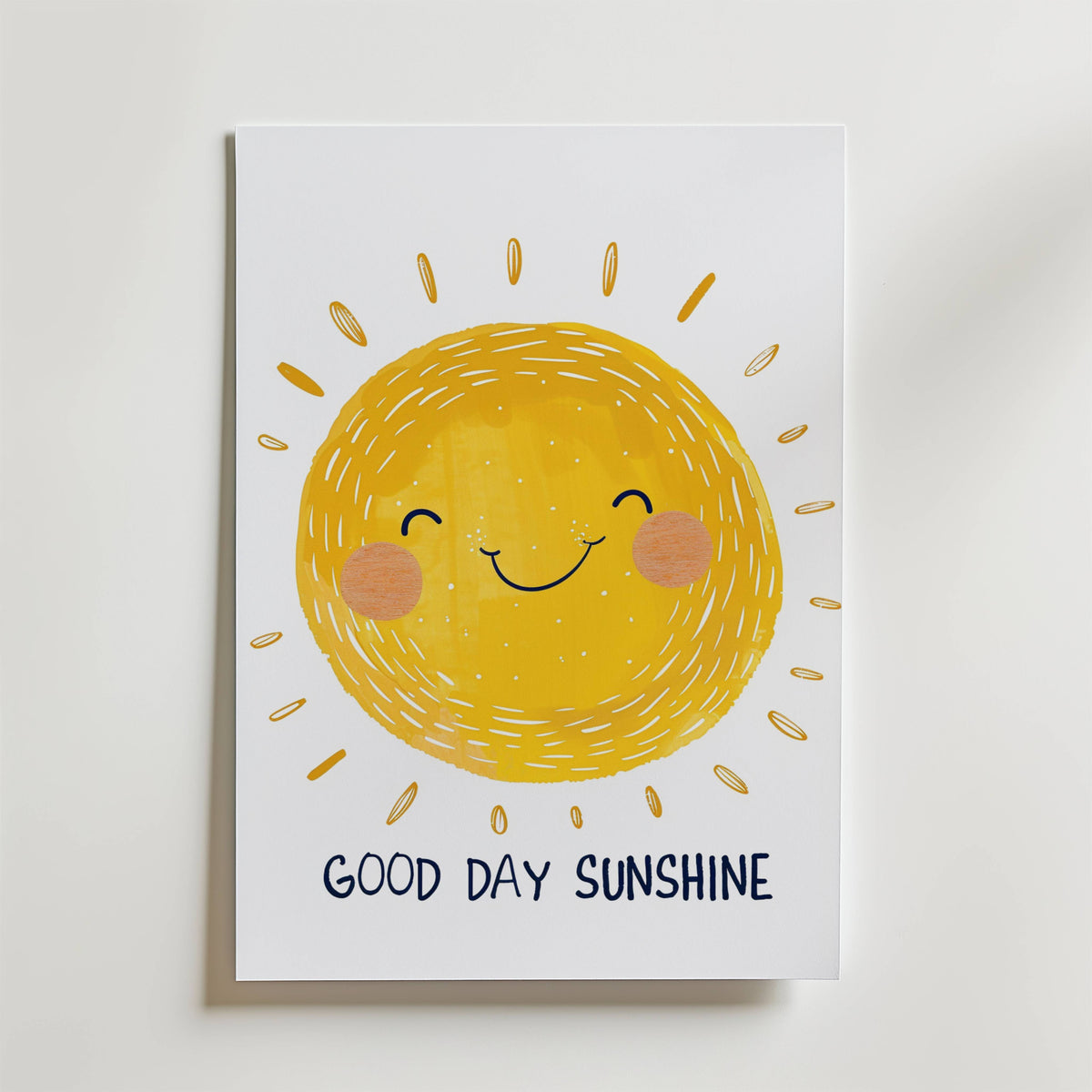 Good Day Sunshine – stilfullt konsttryck från Bozetto, tryckt på matt finpapper i hög tryckkvalitet