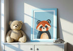 Red Panda poster visad rakt fram – Bozetto affisch i hög tryckkvalitet i hög tryckkvalitet