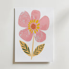 Pink Flower – stilfullt konsttryck från Bozetto, tryckt på matt finpapper i hög tryckkvalitet