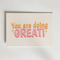 You Are Doing Great – stilfullt konsttryck från Bozetto, tryckt på matt finpapper