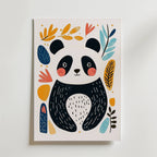 Playful Panda – stilfullt konsttryck från Bozetto, tryckt på matt finpapper i hög tryckkvalitet