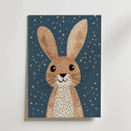 Happy Bunny – stilfullt konsttryck från Bozetto, tryckt på matt finpapper i hög tryckkvalitet